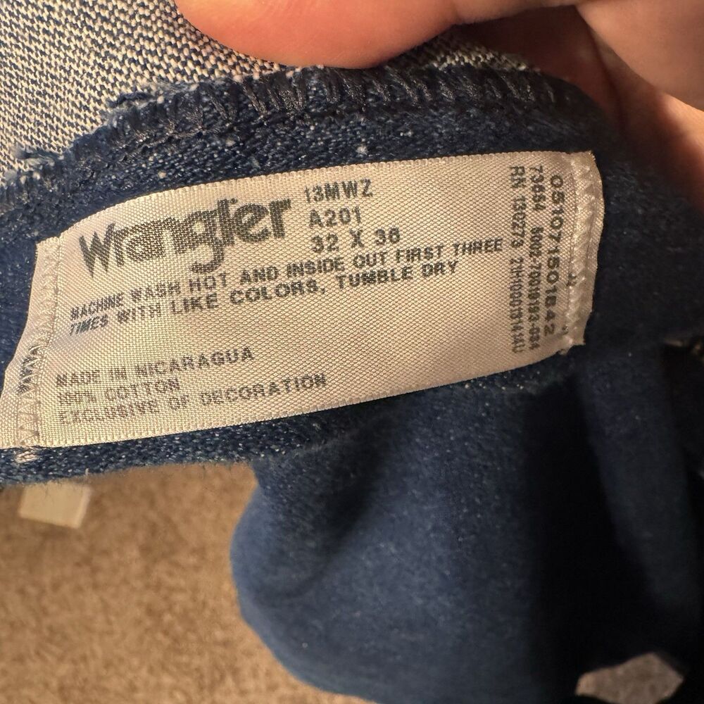 Wrangler Cowboy Cut 13MWZ Original Fit Jeans 32x28 (tag 32x36) See Measurements - Picture 5 of 9